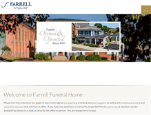 Tablet Screenshot of farrellfuneralhome.com